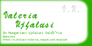 valeria ujfalusi business card